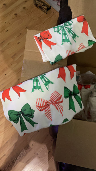 Adult Christmas Bow Tee