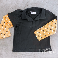 Boys Yellow Diamond Polo