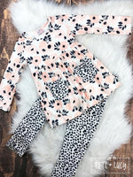 Spring Cheetah Pant Set