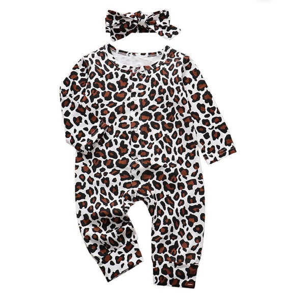 Leopard Baby Romper